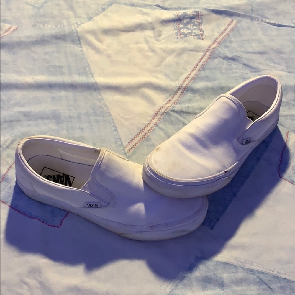 Like new white Vans